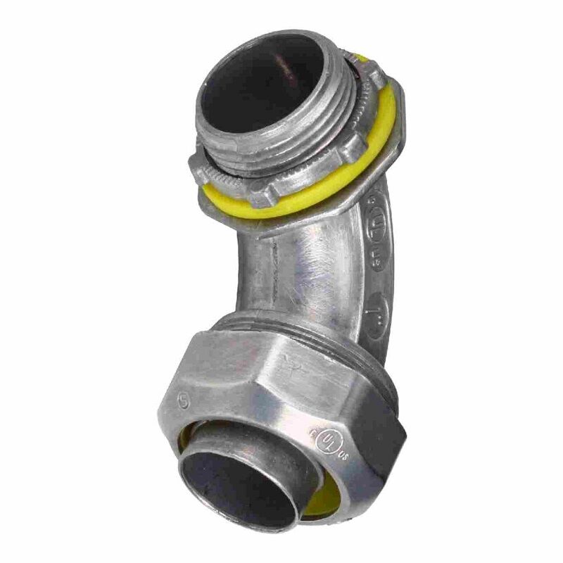 PVC KAPLI ÇELİK SPİRAL RAKORU, 90 DERECE, İZOLELİ, ZAMAK