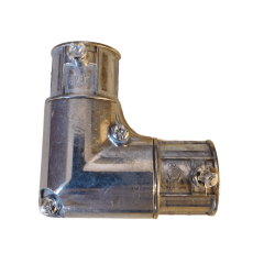 EMT 90° VİDALI,KAPAKLI, İÇ BÜKEY KISA DİRSEK 3/4'' (23,42mm)